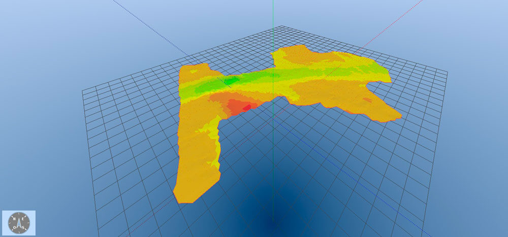 Rilievi batimetrici in 3D