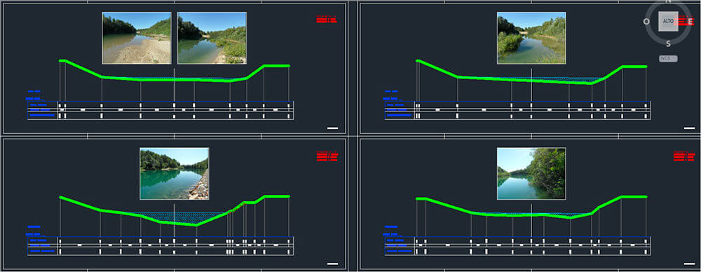 Rilievo tecnico del Fiume Tagliamento