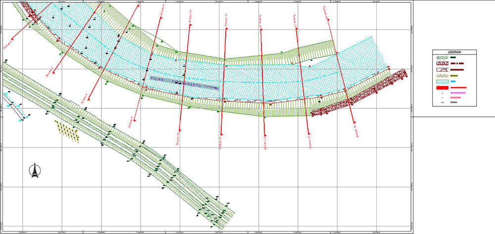 Rilievo tecnico del Fiume Tagliamento