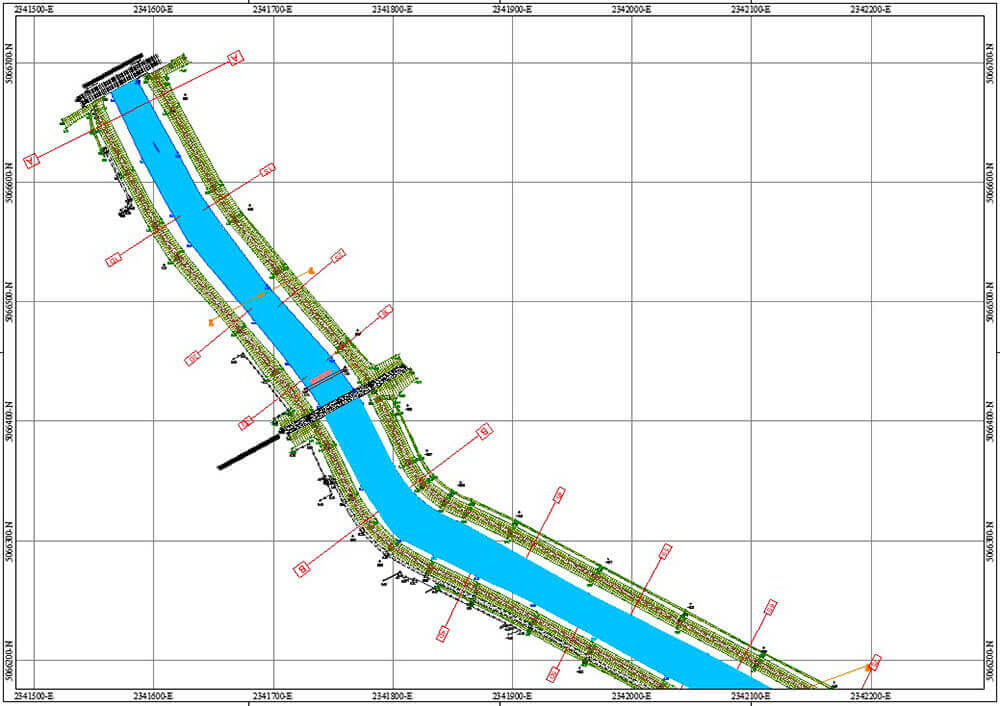 Rilievi tecnici di fiumi - Canale Malgher