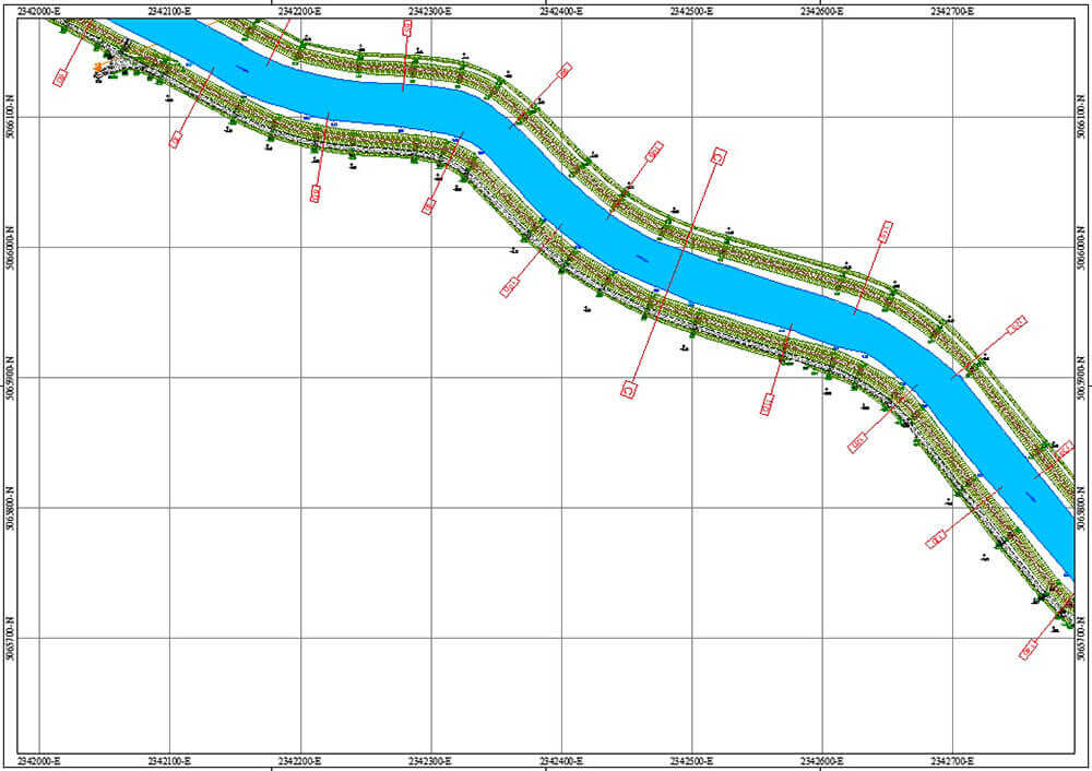 Rilievi tecnici di fiumi - Canale Malgher