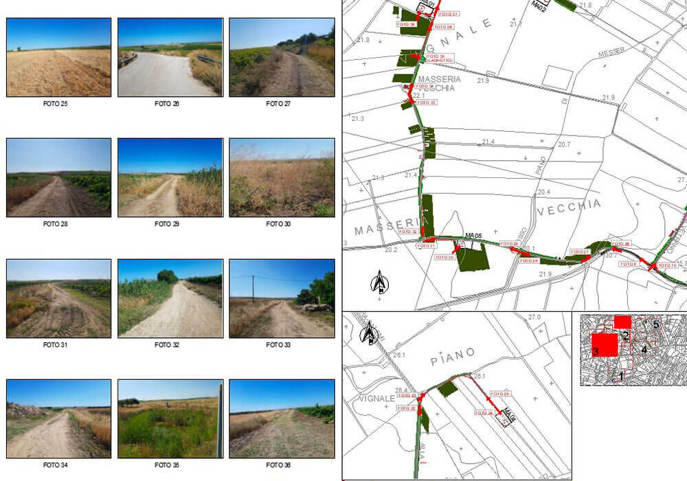 Rilievi per impianto eolico a Mazara